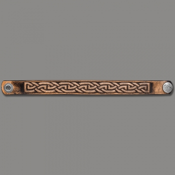 Leather Bracelet Celtic 16mm (5/8 inch) Knotwork (15)