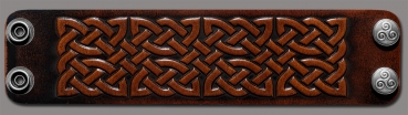 Lederarmband 48mm keltischer Knoten (2) braun-antik