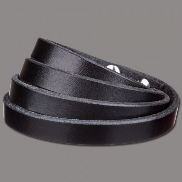 Wickelarmband 10mm 4fach schwarz