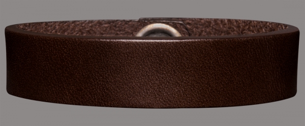 Leather Bracelet 16mm (5/8 inch) brown
