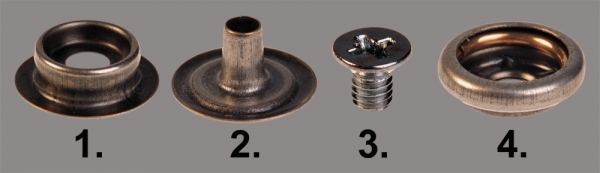 Druckknopf-Adapter für Conchos/Zierschraubnieten