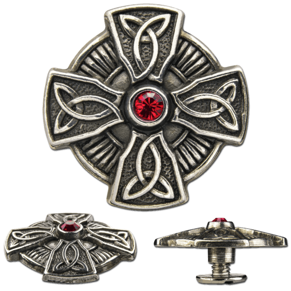 Concho Celtic Cross Ruby