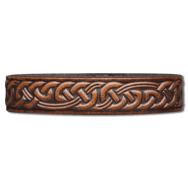 Leather Bracelet Celtic 16mm Knotwork (1)