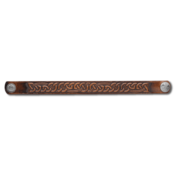 Leather Bracelet Celtic 16mm Knotwork (1)