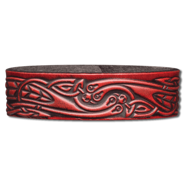 Leather Wristband 20mm (4/5 inch) Snake (11)