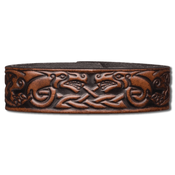 Leather Bracelet 20mm (4/5 inch) Dragon (12)