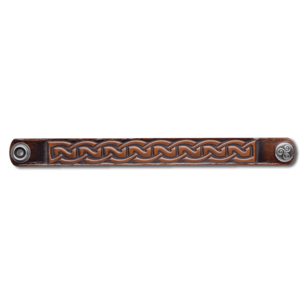 Leather Bracelet 20mm (4/5 inch) Knotwork (1)