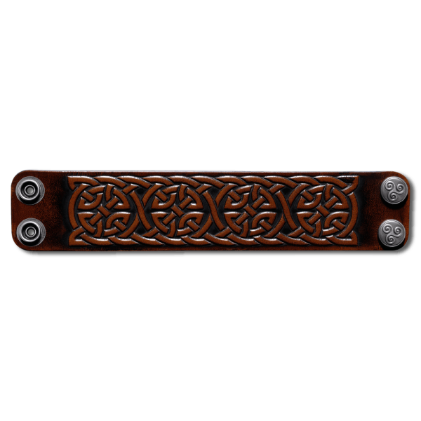 Lederarmband 40mm Knoten (1) braun-antik