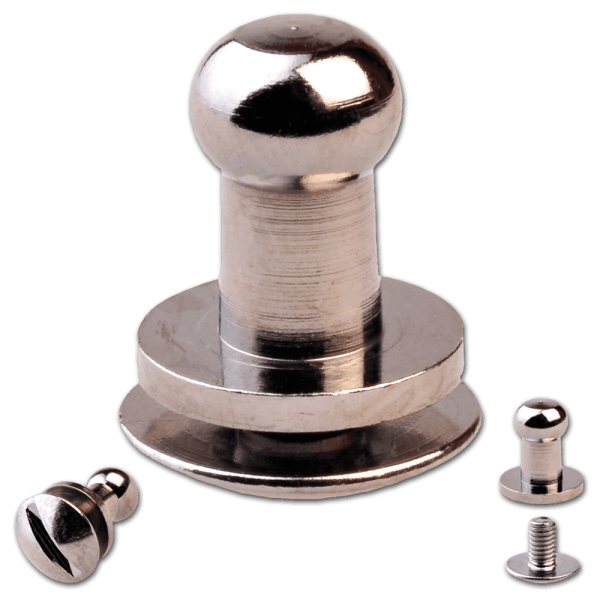 Button Screw Studs 5mm gun metal