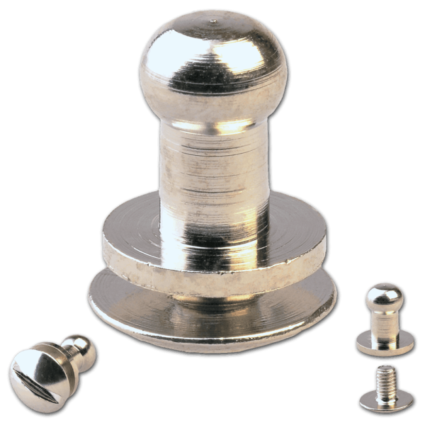 Knopfschraubnieten 4,5mm nickel-glänzend