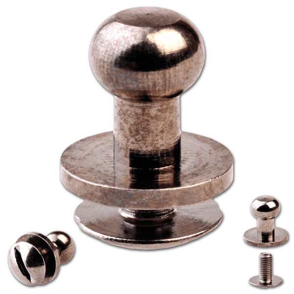 Knopfschraubnieten 6mm nickel-geschwärzt
