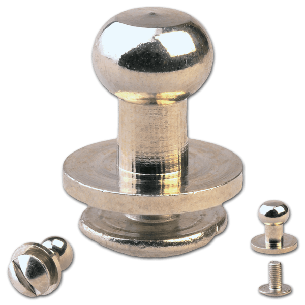 Button Screw Studs 6mm nickel-glossy