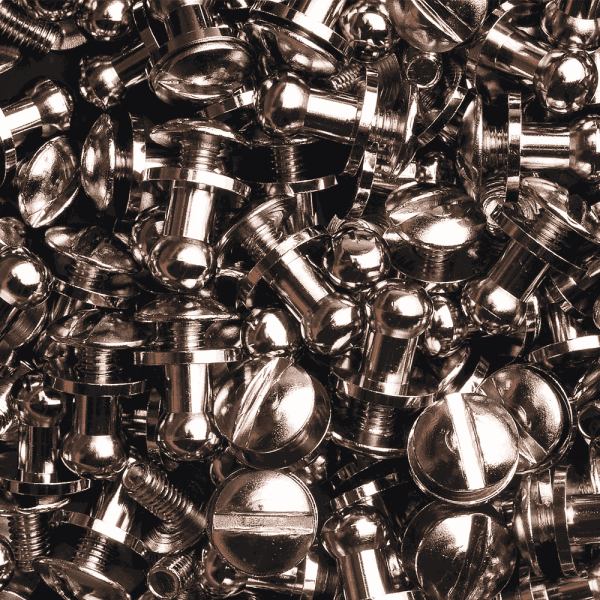 Knopfschraubnieten 5mm nickel-glänzend