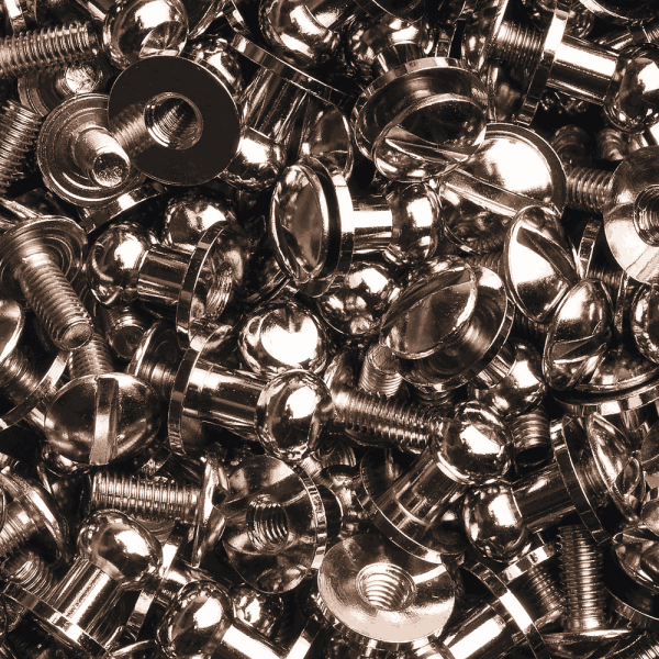 Button Screw Studs 6mm nickel-glossy