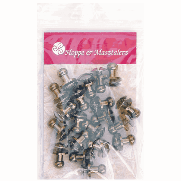 Button Screw Studs 5mm gun metal