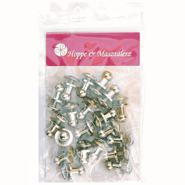 Knopfschraubnieten 5mm nickel-glänzend