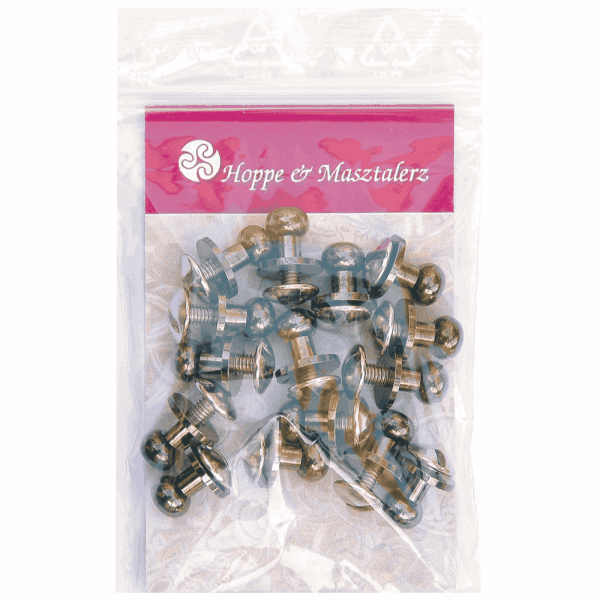 Knopfschraubnieten 6mm nickel-geschwärzt