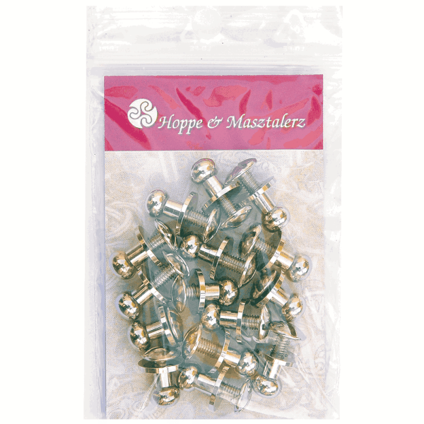 Button Screw Studs 6mm nickel-glossy