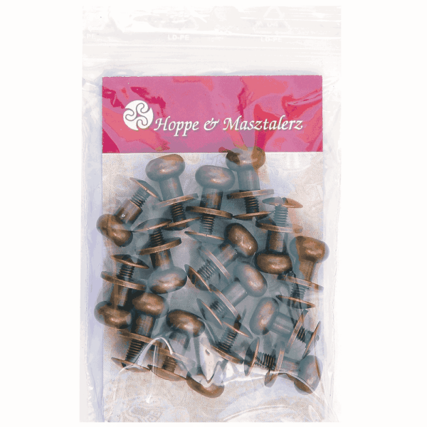 Knopfschraubnieten 8mm kupfer-antik