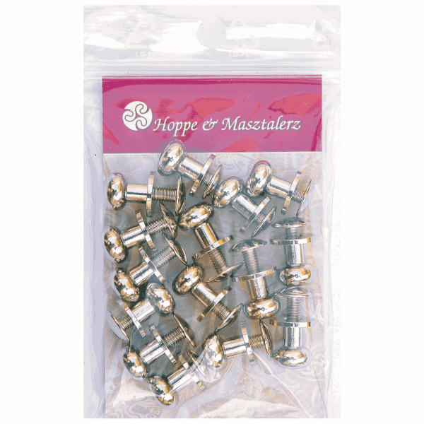 Button Screw Studs 8mm nickel-glossy