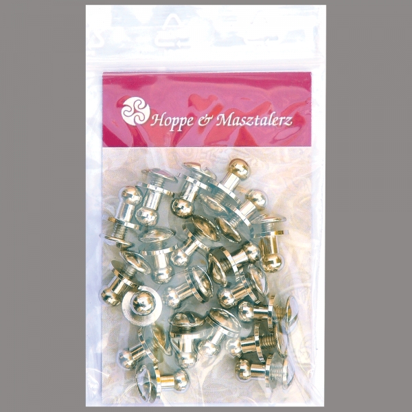 Button Screw Studs 5mm nickel-glossy