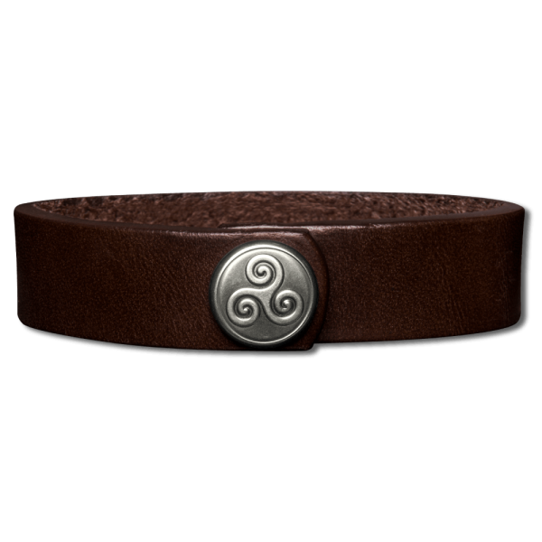 Leather Bracelet 16mm (5/8 inch) brown