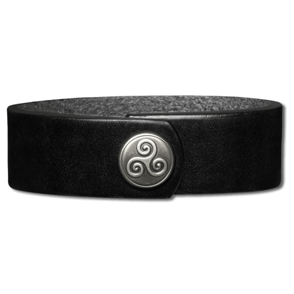 Leather Bracelet 20mm (4/5 inch) black
