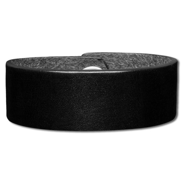 Leather Bracelet 24mm (15/16 inch) black