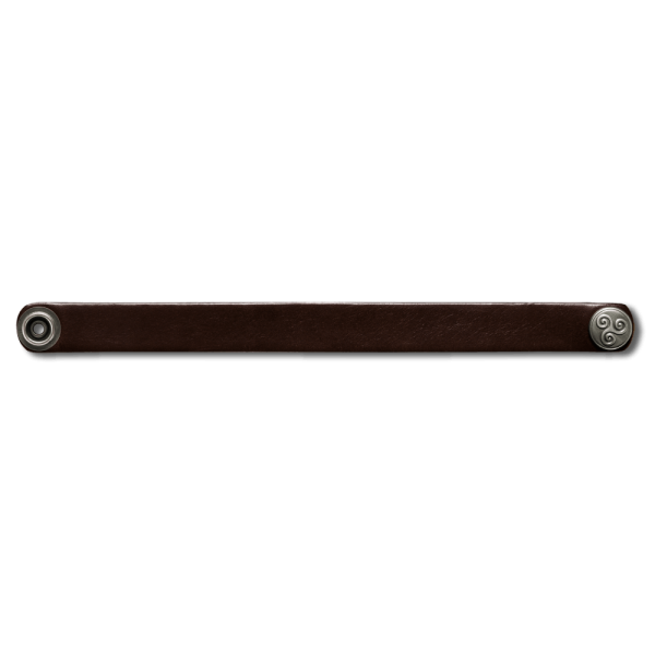 Leather Bracelet 16mm (5/8 inch) brown