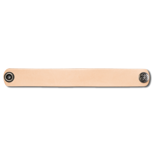 Leather Bracelet 24mm (15/16 inch) natural