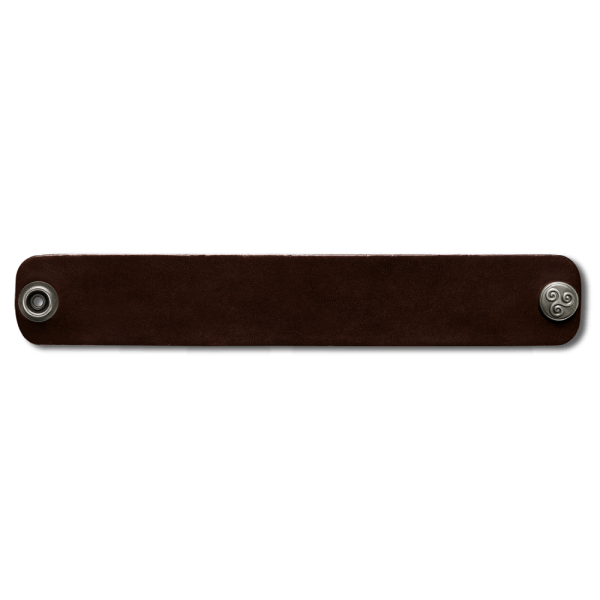 Leather Bracelet 32mm (1 1/4 inch) brown