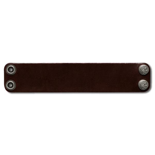 Leather Bracelet 40mm (1 9/16 inch) brown