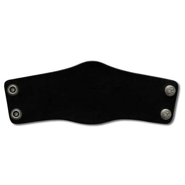 Lederarmband 80mm schwarz