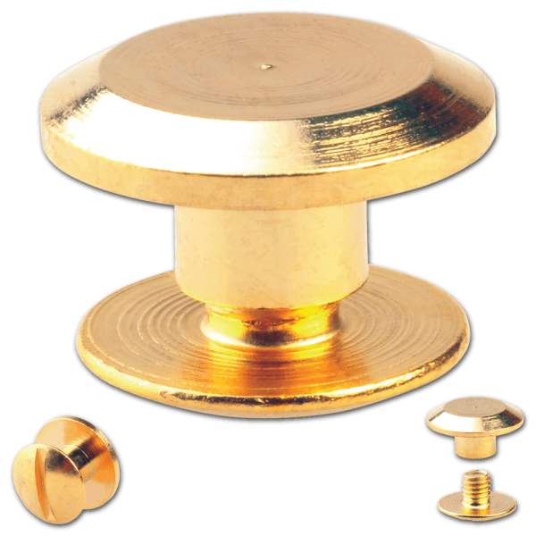 Schraubnieten 3MM messing-glänzend (goldfarben)