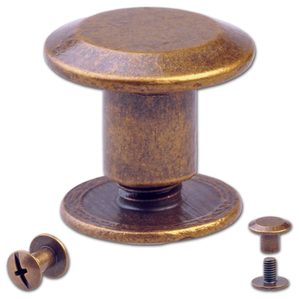 Schraubnieten 5MM messing-antik
