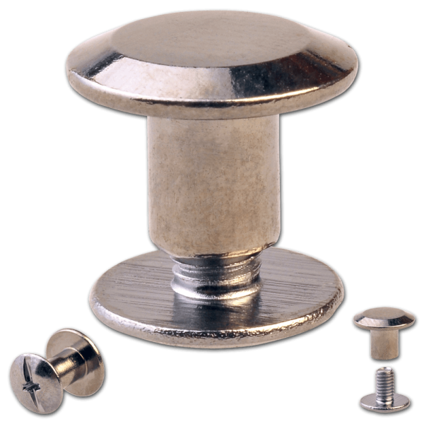 Schraubnieten 5MM nickel-geschwärzt