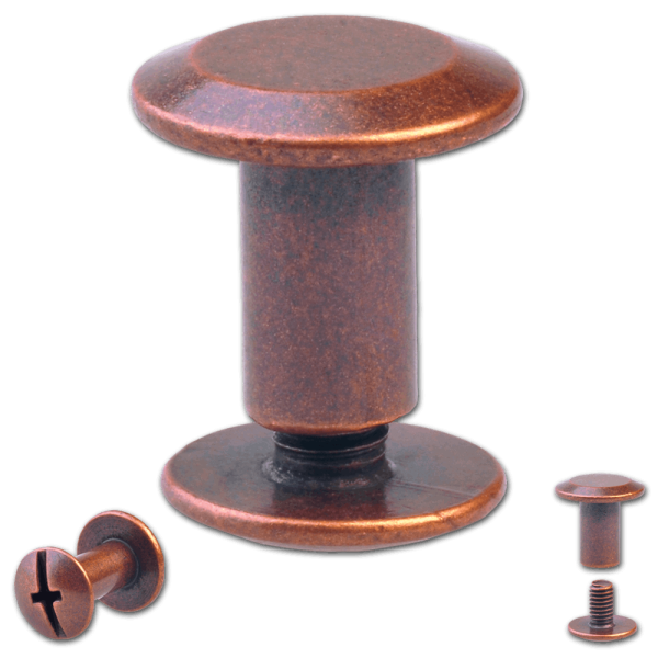 Schraubnieten 7MM kupfer-antik