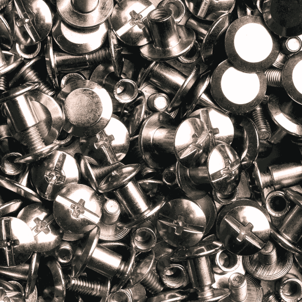 Schraubnieten 5MM nickel-glänzend
