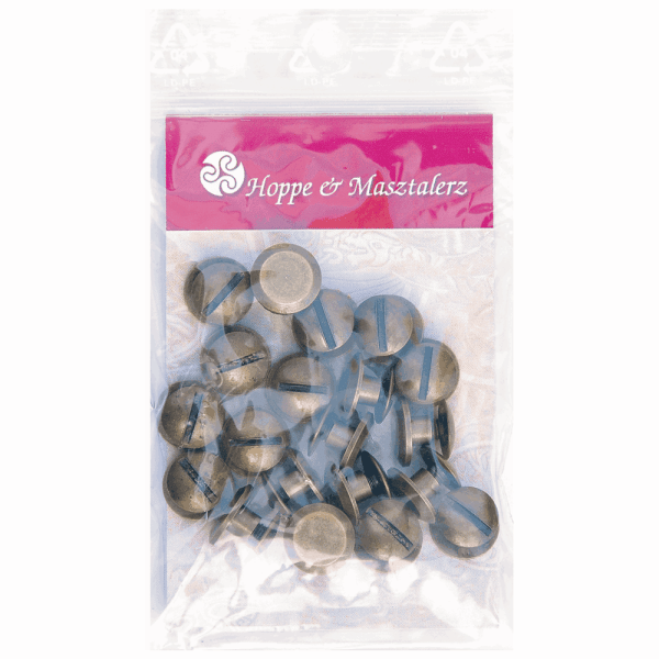 Schraubnieten 3MM messing-antik