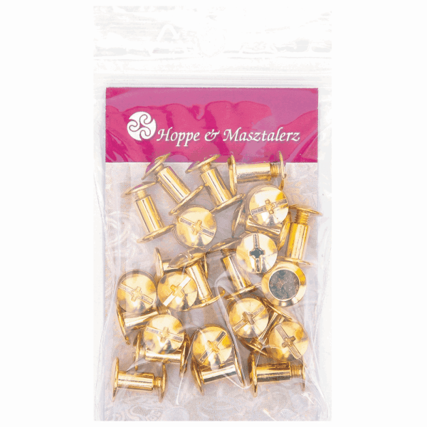Schraubnieten 7MM messing-glänzend (goldfarben)