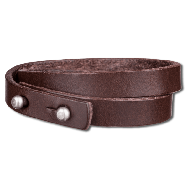 Wrap Bracelet 10mm Double Wrap - Brown