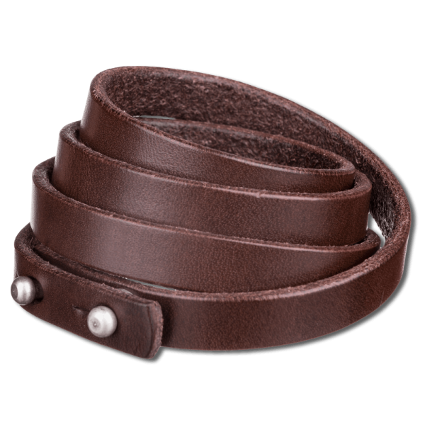 Wrap Bracelet 10mm Fourfold Wrap - Brown