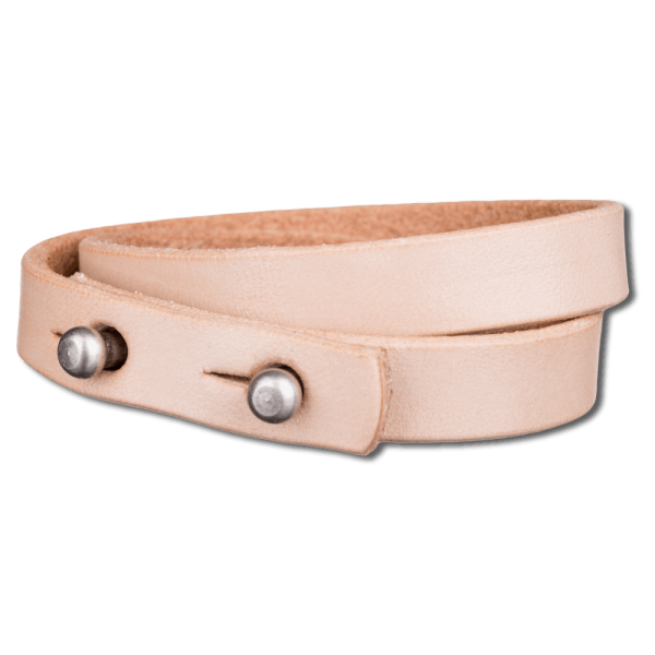 Wrap Bracelet 10mm Double Wrap - Natural