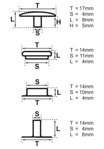 Ringfeder-Druckknöpfe “F3” 17mm Keltischer Knoten aus Messing (nickel frei), Finish: nickel-antik