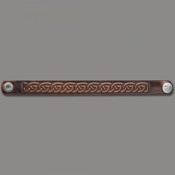 Leather Bracelet Celtic 16mm Knotwork (2)