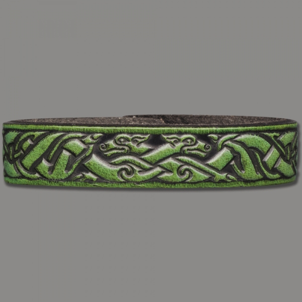 Lederarmband Celtic 16mm Hunde (9)