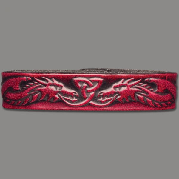 Lederarmband Celtic 16mm Drache (12)