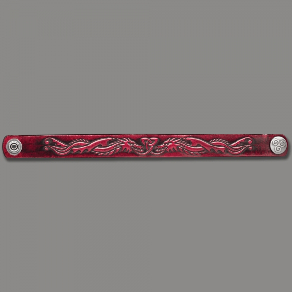 Leather Bracelet 16mm (5/8 inch) Dragon (12)