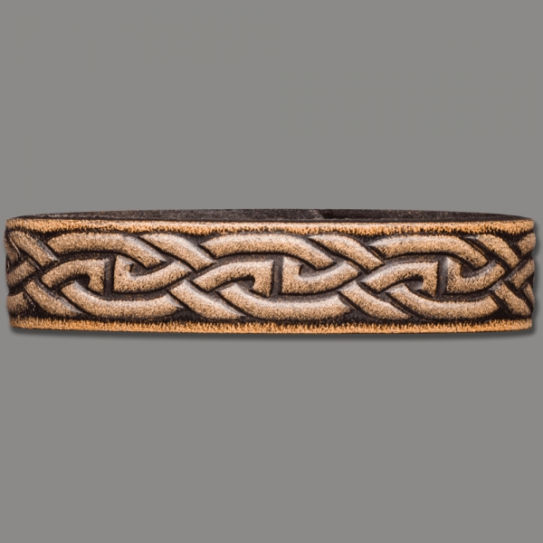 Leather Bracelet Celtic 16mm (5/8 inch) Knotwork (15)