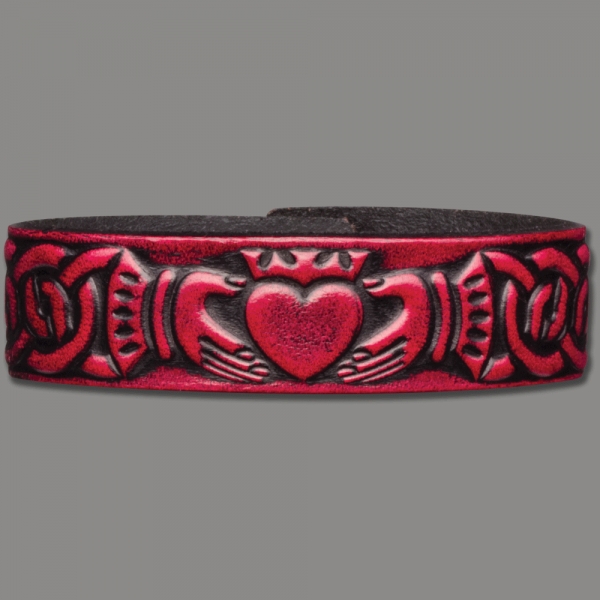 Lederarmband 20mm Claddagh (7)